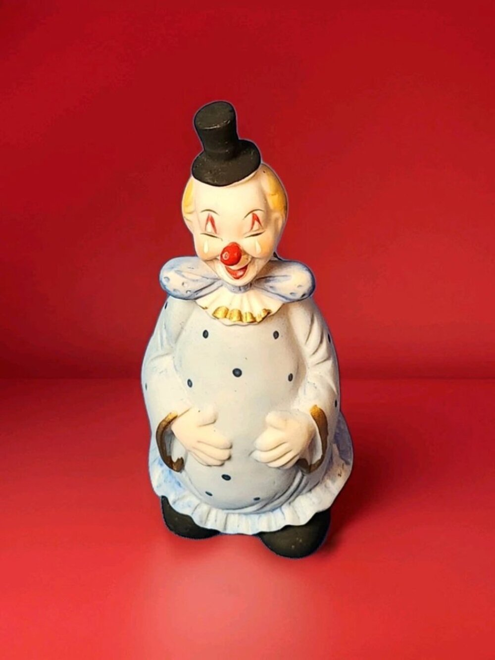 Vintage Clown Porcelain Bell 4.5" Tall Figure A.A. Importing Co Happy Circus - Picture 5 of 14
